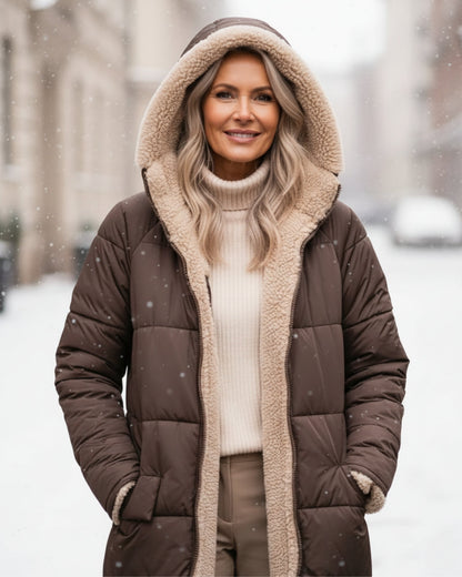 Manteau réversible de luxe