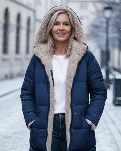 Manteau réversible de luxe